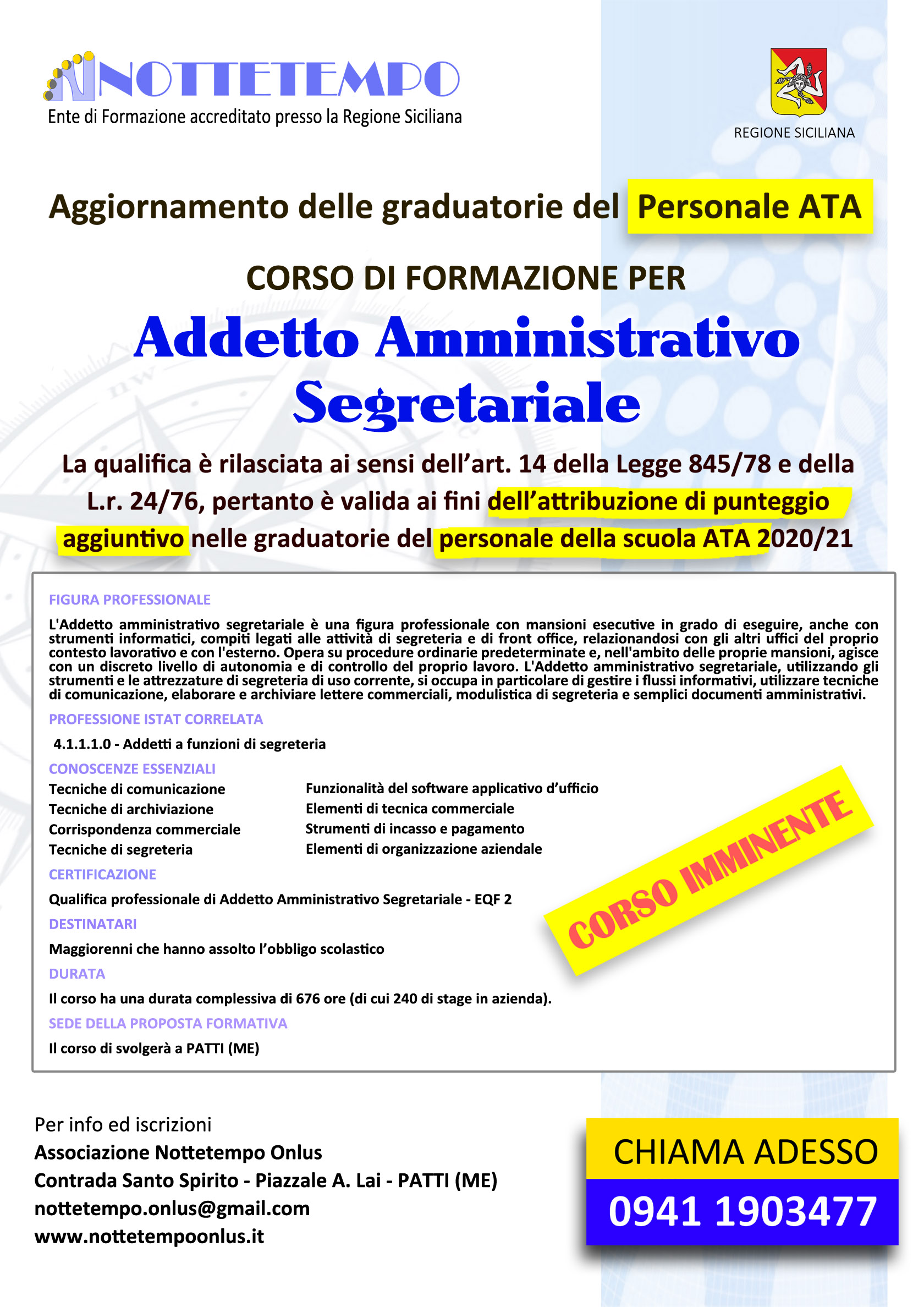 Corso per Addetto Amministrativo Segretariale